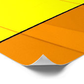 黄色での抽象化 ポスター (角)