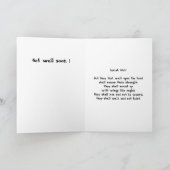 黄色で一日を明るくする カード (内部)