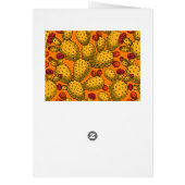 黄色で咲くオプンティア (裏面)