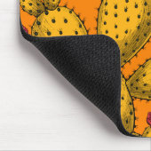 黄色で咲くオプンティア マウスパッド (コーナー)