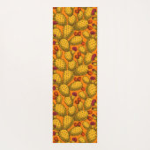 黄色で咲くオプンティア ヨガマット (裏面)