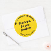 黄色で購入していただき、ありがとうございます ラウンドシール (封筒)