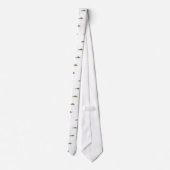 黄色とまり木の芸術 ネクタイ (裏面)