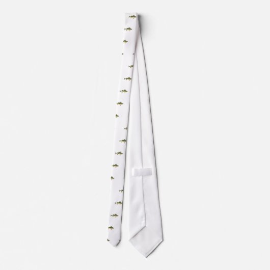 黄色とまり木の芸術 ネクタイ (裏面)