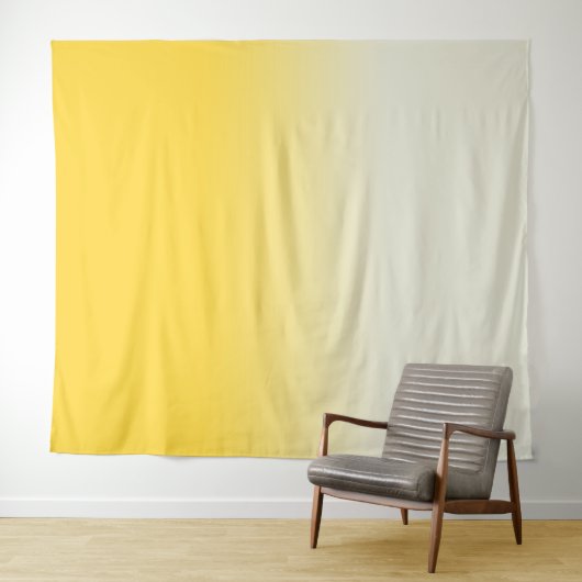 黄色とアイボリーのグラデーショグラデーションンの背景 タペストリー (インサイチュ(横))