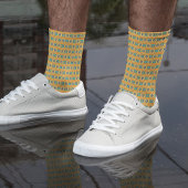 黄色とインスパイア青のメキシカンの模様 ソックス