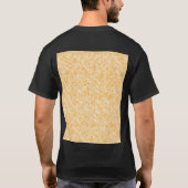 黄色とオラの混鮮やか合した丸い絨毯 Tシャツ (裏面)
