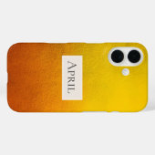 黄色とオレンジのグラデーション Case-Mate iPhoneケース (裏面 (横))