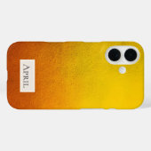 黄色とオレンジのグラデーション Case-Mate iPhoneケース (裏面 (横))