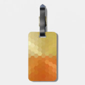 黄色とオレンジのシームレスパターン2 ラゲッジタグ (裏面縦)