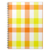 黄色とオレンジのストライプ ノートブック (正面)