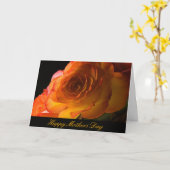 黄色とオレンジのバラマザーズのデイカード カード (黄色い花)