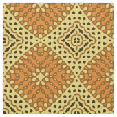 黄色とオレンジのモザイク模様 ファブリック (見本)