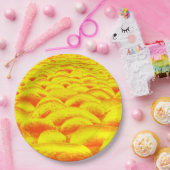 黄色とオレンジのロックスケープ ペーパープレート (パーティー)