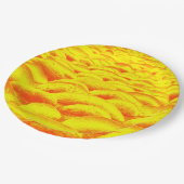 黄色とオレンジのロックスケープ ペーパープレート (アングル)