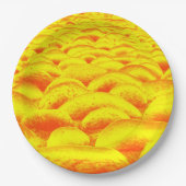 黄色とオレンジのロックスケープ ペーパープレート (正面)