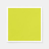 黄色とオレンジの幾何学的な形状が並んでいる スタンダードカクテルナプキン (正面)