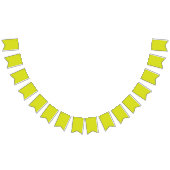 黄色とオレンジの幾何学的な形状が並んでいる バンティングフラッグ (全)