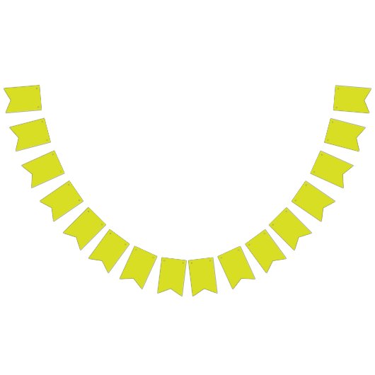 黄色とオレンジの幾何学的な形状が並んでいる バンティングフラッグ (全)