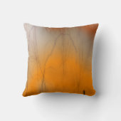 黄色とオレンジの稲妻枕 クッション (裏面)