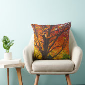黄色とオレンジの紅葉写真 クッション (椅子)