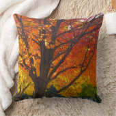 黄色とオレンジの紅葉写真 クッション (ブランケット)