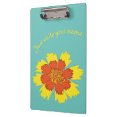 黄色とオレンジガーリーの共生の花 クリップボード (左)