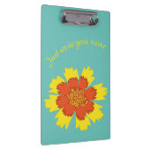 黄色とオレンジガーリーの共生の花 クリップボード (右)