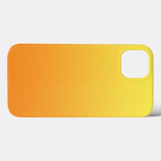 黄色とオレンジグラデーション色 Case-Mate iPhoneケース (裏面 (横))