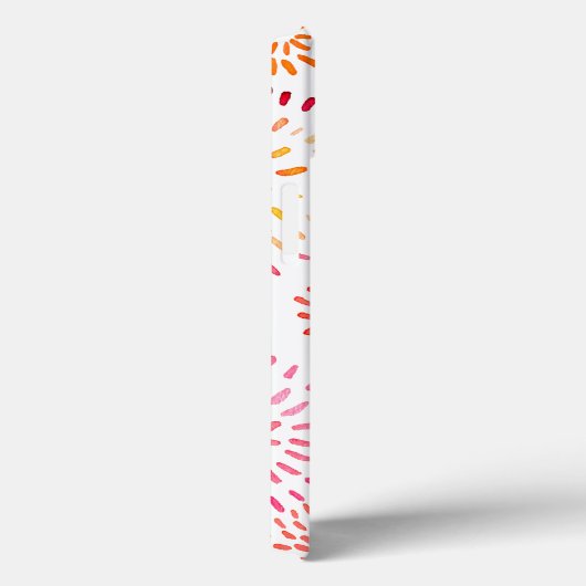 黄色とオレンジ色の可愛い水彩花火 Case-Mate iPhoneケース (裏面 / 右)