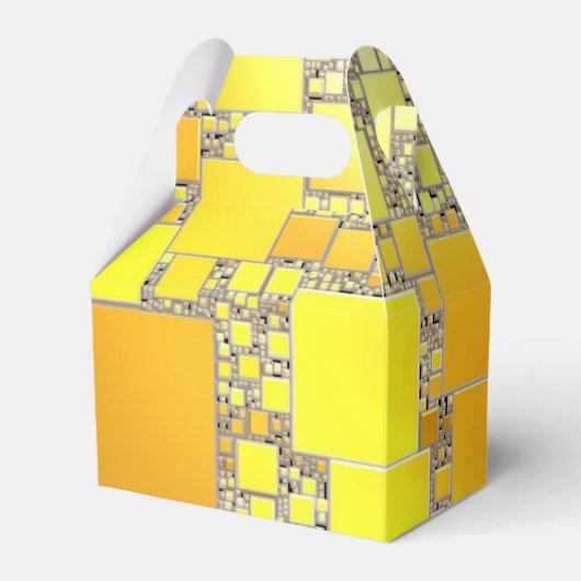 黄色とオレンジ色の四角形の優先ボックス フェイバーボックス (正面サイド)