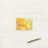 黄色とオレンジ色の四角形のPost Itノート ポストイット (デスク上)