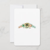 黄色とオレンジ色の水色フローラ保存日 案内状 (裏面)