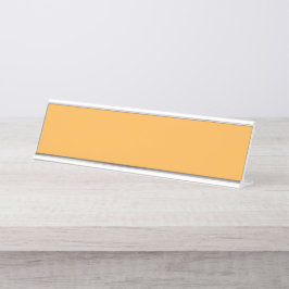 黄色とオレンジ色の色合いが混ざり合うと振動が発生する デスクネームプレート