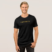 黄色とオレンジ色のLucidity Word of the Day トライブレンドTシャツ (正面全面)