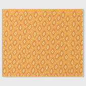 黄色とオレンジ ラッピングペーパー (フラット)
