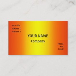 黄色とオレンジ 名刺
