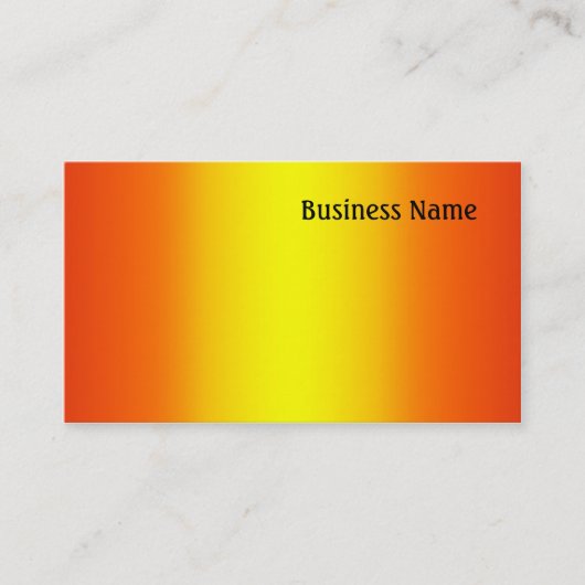黄色とオレンジ 名刺 (正面)