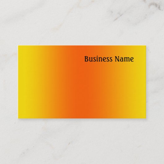 黄色とオレンジ 名刺 (正面)