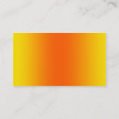 黄色とオレンジ 名刺 (裏面)