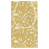 黄色とクリームフローラ抱き枕 スモールペーパーバッグ (裏面)