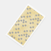 黄色とグレーのコンテンポラリー水玉模様パターン (コーナー)