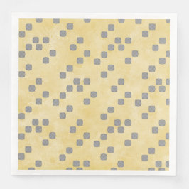 黄色とグレーのコンテンポラリー水玉模様パターン