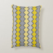 黄色とグレーのジオメトリパターン名 アクセントクッション (裏面(縦))