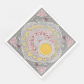黄色とグレーの円形AIアート (コーナー)