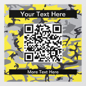 黄色とゲイ迷彩、軍隊、陸軍 ウィンドウサイン (シート)