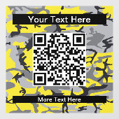 黄色とゲイ迷彩、軍隊、陸軍 ウィンドウサイン (シート)