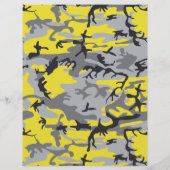 黄色とゲイ迷彩、軍隊、陸軍 チラシ (裏面)