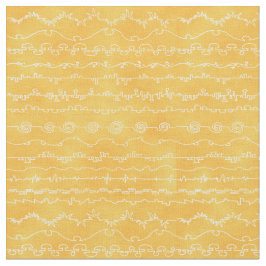 黄色とサフランのカニョンランド ファブリック