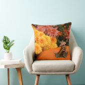 黄色とサンゴのミームを持つカボチャ クッション (椅子)